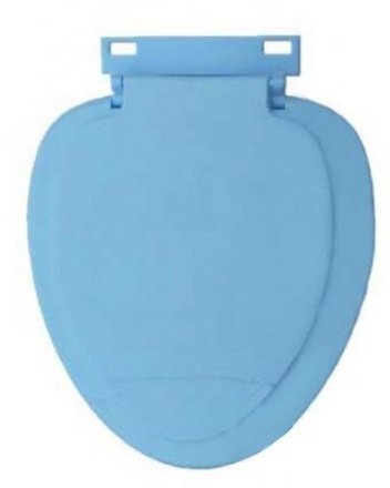 Сиденье овал. голуб. с/п