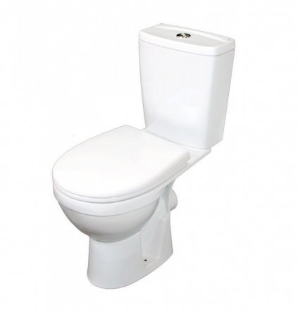 Унитаз компакт ROSA РИО гориз. вып., 2-х реж. арматура Уклад, сиденье полипропилен Вн УнБ54 449067